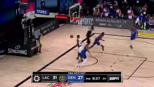 【NBA集錦】波爾波爾半路攔截泡椒 超長(zhǎng)臂展掛筐暴扣盡顯天賦