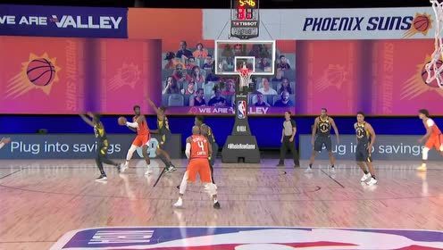【NBA集錦】幸運(yùn)值拉滿 卡特三分線外一步接球就投無視防守打板命中