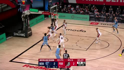 【NBA集锦】麦科勒姆连续攻筐得手 瓦兰三分出手强势回敬
