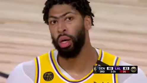 【NBA集锦】掘金vs湖人第3节 库兹马风驰电掣劈山暴扣