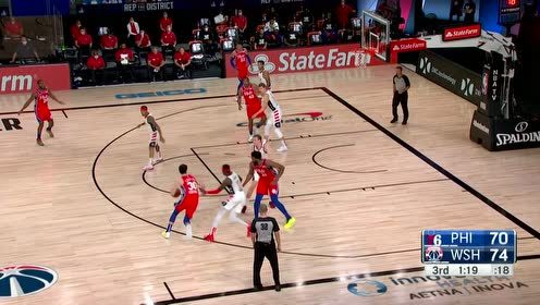 【NBA集錦】西帝不在我來頂 恩比德絲滑中投還造犯規(guī)