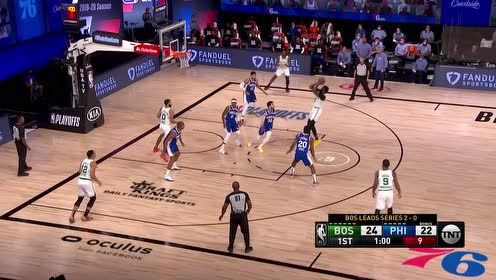 【NBA集锦】不好意思这球烫手 哈里斯接球失误忙中出错