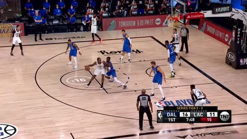【NBA集錦】東契奇攻防同時(shí)斷電 快船打一波19-0高潮強(qiáng)勢反超