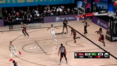 【NBA集锦】字母哥转陀螺过人 滑翔荡秋千暴扣给人看傻了