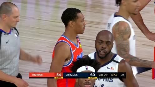 【NBA集锦】莫兰特冲起来无人可挡 空中对抗2+1
