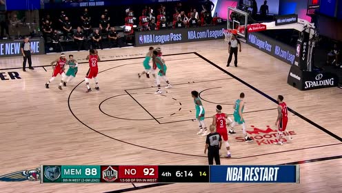 【NBA集锦】莺歌弧顶干拔三分 杰克逊内线勾手做出回应