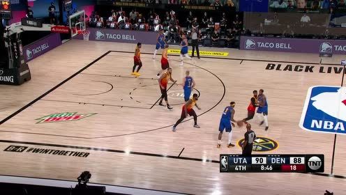 【NBA集锦】老大在场下连连鼓掌 小波特再次突入暴扣得手