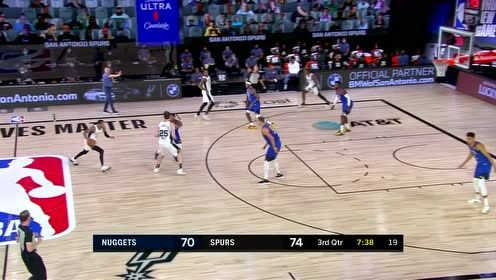 【NBA集锦】约基奇面框单打 原地金鸡独立中投得手