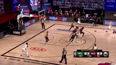 【NBA集锦】字母哥连线大洛 后仰三分一箭穿心