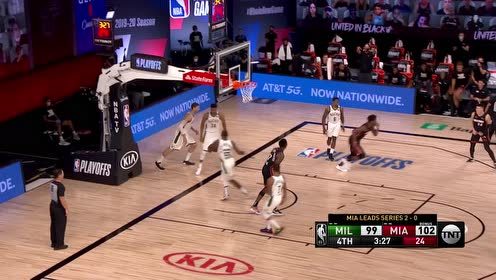 【NBA集锦】字母哥防我也没用 巴特勒直杀篮下强势上篮