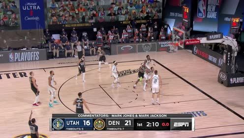 【NBA集锦】拿起心爱的八倍镜 约基奇三分穿云一击即中