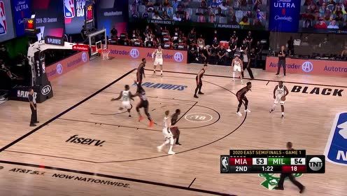 【NBA集錦】后衛(wèi)也有中鋒活 米德爾頓夢幻腳步左手巧妙擦板