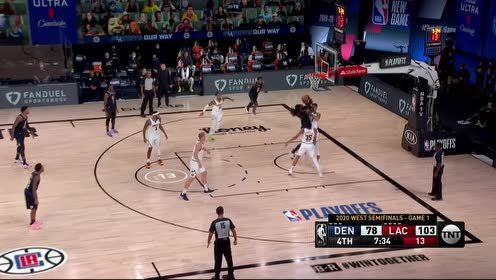 【NBA集锦】无视三人防守 哈雷尔自抛自补强势命中