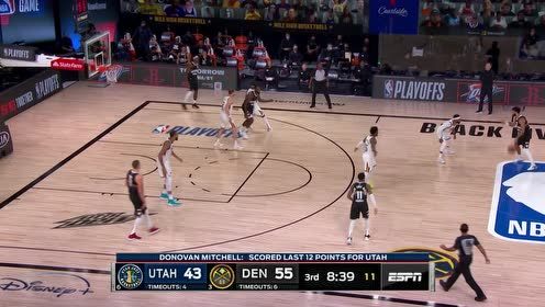 【NBA集锦】手感热的不行 米切尔里外开花连续得分