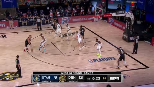 【NBA集锦】篮下站了两个假人？米切尔连续过掉米尔萨普与约基奇完成扣篮