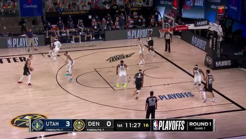 【NBA集锦】率先发难！ 英格尔斯外线三分轻松命中