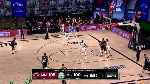 【NBA集锦】内线混战人仰马翻 字母哥独战三英内线补篮打进