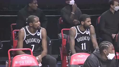 【NBA集錦】籃網(wǎng)“711組合”神同步 杜蘭特歐文同時轉(zhuǎn)頭太默契