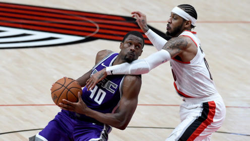 【NBA集锦】国王102-127开拓者 安东尼利拉德火力全开带队取胜