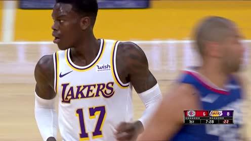 【NBA集锦】转会后的第一笔进账 施罗德疾驰篮下滑翔上篮