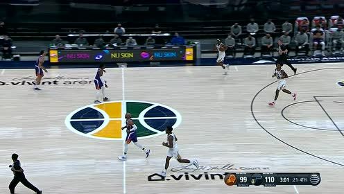【NBA集錦】殺人誅心！休斯三分干拔入網(wǎng)鎖定勝局