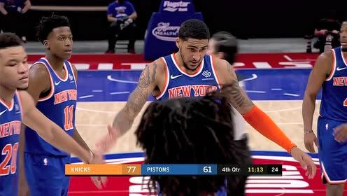 【NBA集锦】精湛的手上功夫 托平跌跌撞撞无视犯规转身勾手拿下2+1