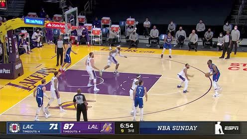 【NBA集錦】塔克積極防守終見(jiàn)效 湖人反擊行云流水不能擋