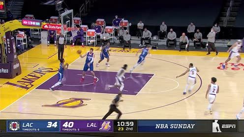 【NBA集锦】内线巨兽无人可挡 祖巴茨空接重扣肆虐