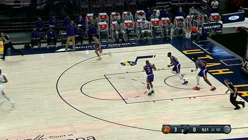 【NBA集錦】布克行云流水三分單打?qū)κ?一箭穿心手感火熱