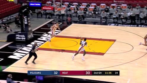 【NBA集锦】掌控全场的气势 英格拉姆连续投射热火挡不住