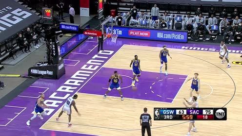 【NBA集錦】庫里背運飛身上籃 哈利伯敦霍姆斯雙鬼開門聯(lián)手反擊