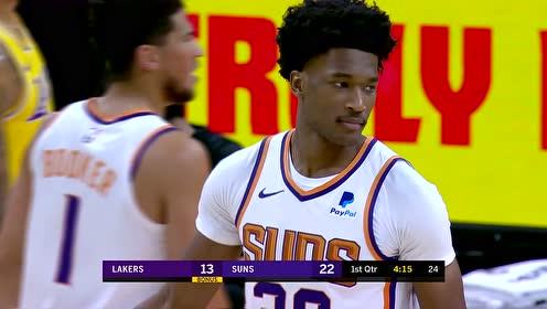 【NBA集錦】喜好高空作業(yè)！布克頭頂長(zhǎng)傳瓊斯空接暴扣力拔山兮