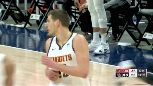 【NBA集錦】終于吃到餅了 莫里斯連線約基奇打板投籃