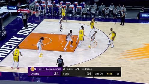 【NBA集錦】這一幕讓人淚目！詹皇科比式后仰+助攻小加嫂三分命中