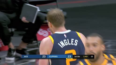 【NBA集錦】英格爾斯接球就投 追身三分一箭穿心