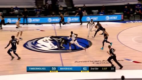 【NBA集锦】单骑纵横九万里 爱德华兹突破双手暴扣