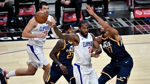 【NBA集锦】爵士125-105快船 博格达携队6人得分上双轻松取胜