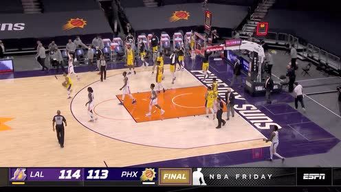 【NBA集锦】加洛韦绝望出手不中 湖人惊险取胜