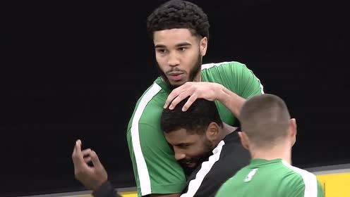 【NBA集錦】都是好兄弟！歐文賽前與凱爾特人前隊友深情擁抱