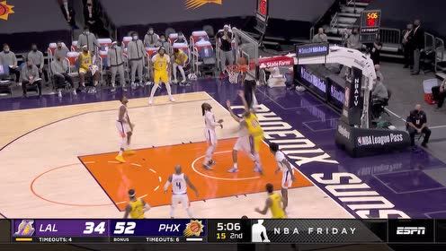 【NBA集锦】詹姆斯老辣转陀螺上篮 防守人根本无法反应