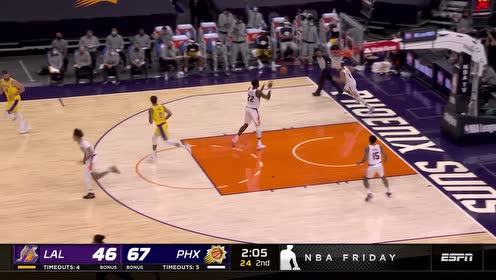 【NBA集锦】新时代的外线 浓眉45度三分太精准