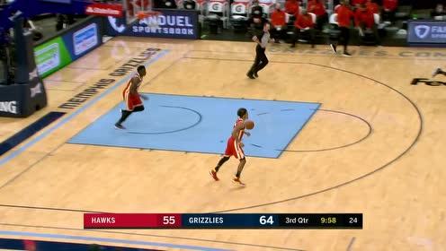 【NBA集锦】手感爆棚 莫兰特超远三分百步穿杨