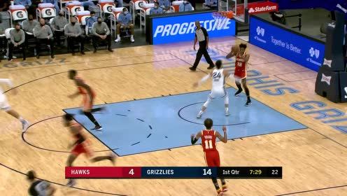 【NBA集锦】还是熟悉的饼皇 亨特助攻卡佩拉空切扣篮