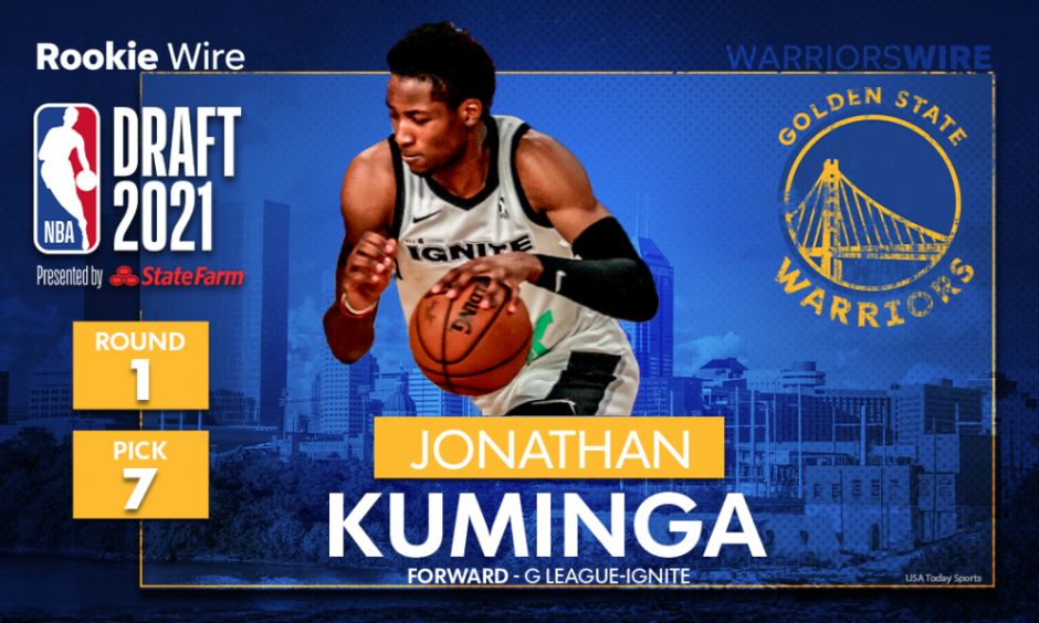 Warriors select Jonathan Kuminga with No. 7 pick in 2021 NBA draft