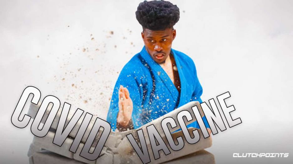 魔术前锋乔纳森艾萨克jonathanisaac在nba大力推广新冠病毒19疫苗的