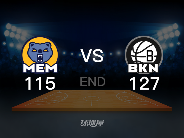 【2022年11月21日 灰熊vs篮网集锦】灰熊115-127篮网