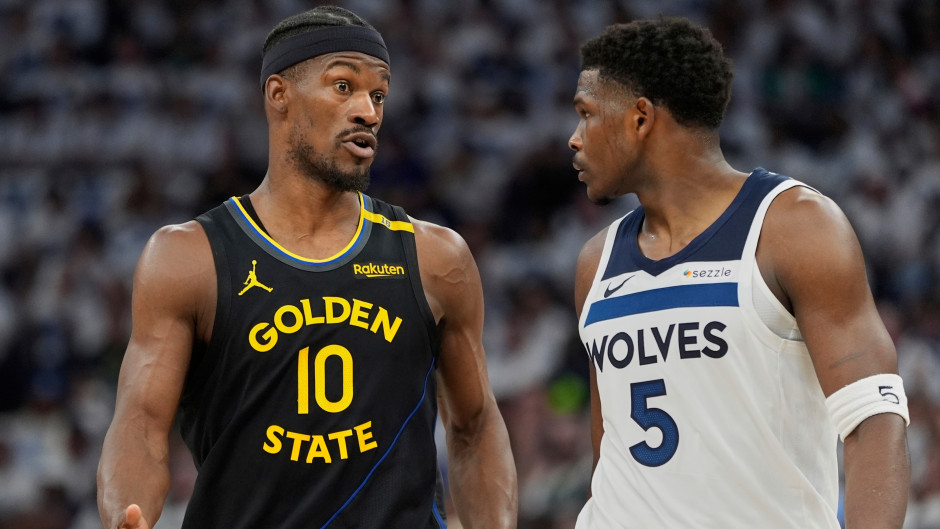 NBA季后赛勇士vs森林狼半场战报 爱德华兹伤退！勇士进攻端哑火落后森林狼17分