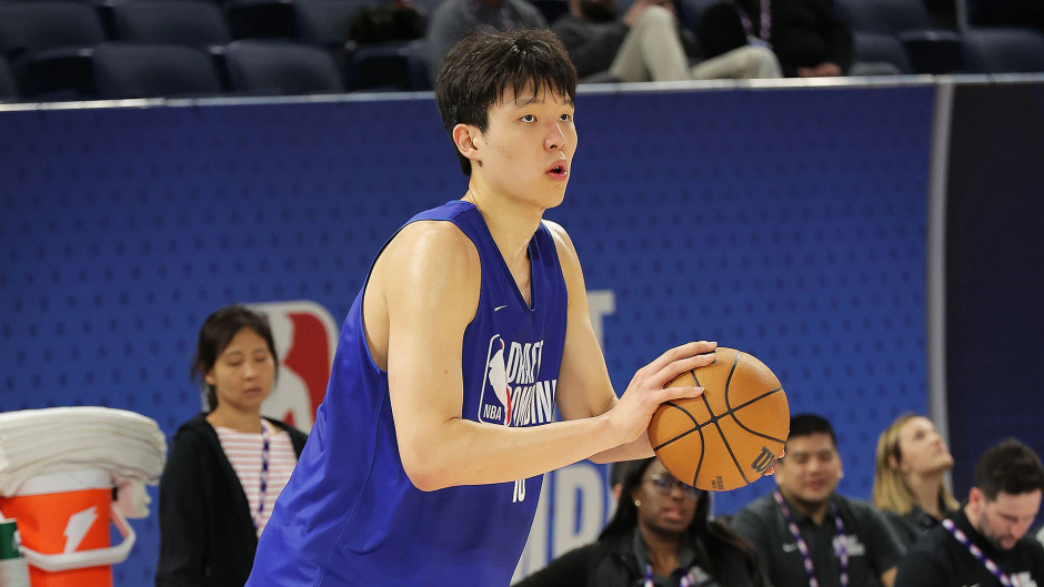 杨瀚森NBA联合试训后选位预估飙升，ESPN模拟选秀：41顺位被勇士选中