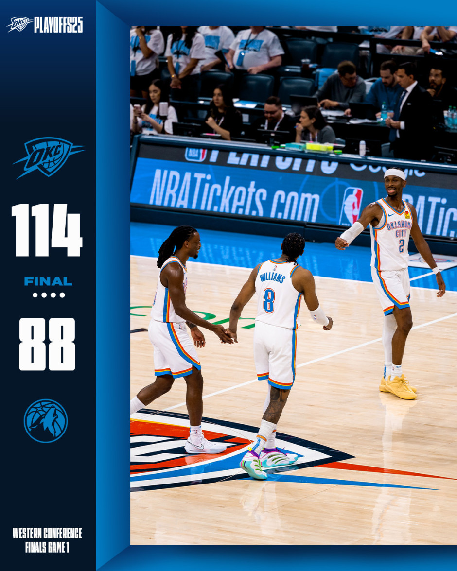 要饭时代？NBA季后赛西部决赛G1雷霆力克森林狼