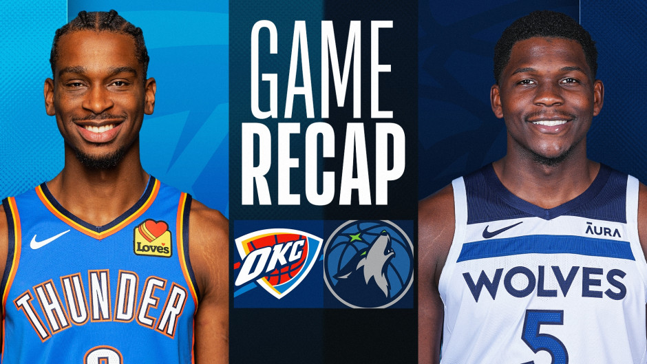 NBA季后赛雷霆vs森林狼 首发名单出炉！双方均沿用G3首发并无变阵！